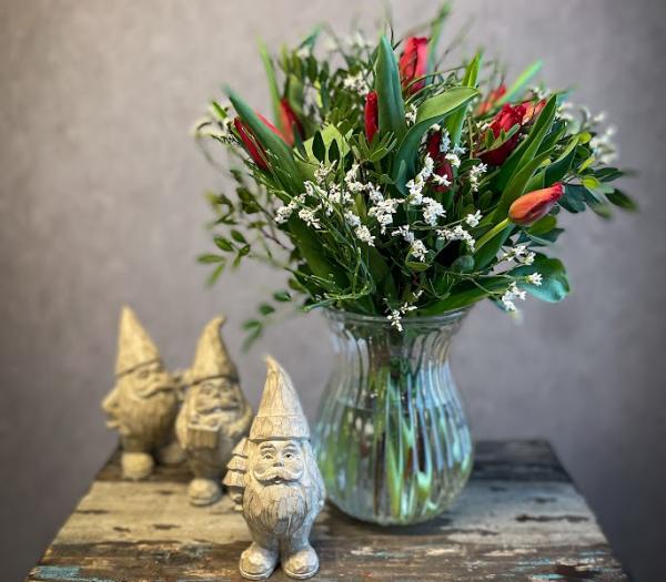 Säsongens röda tulpaner